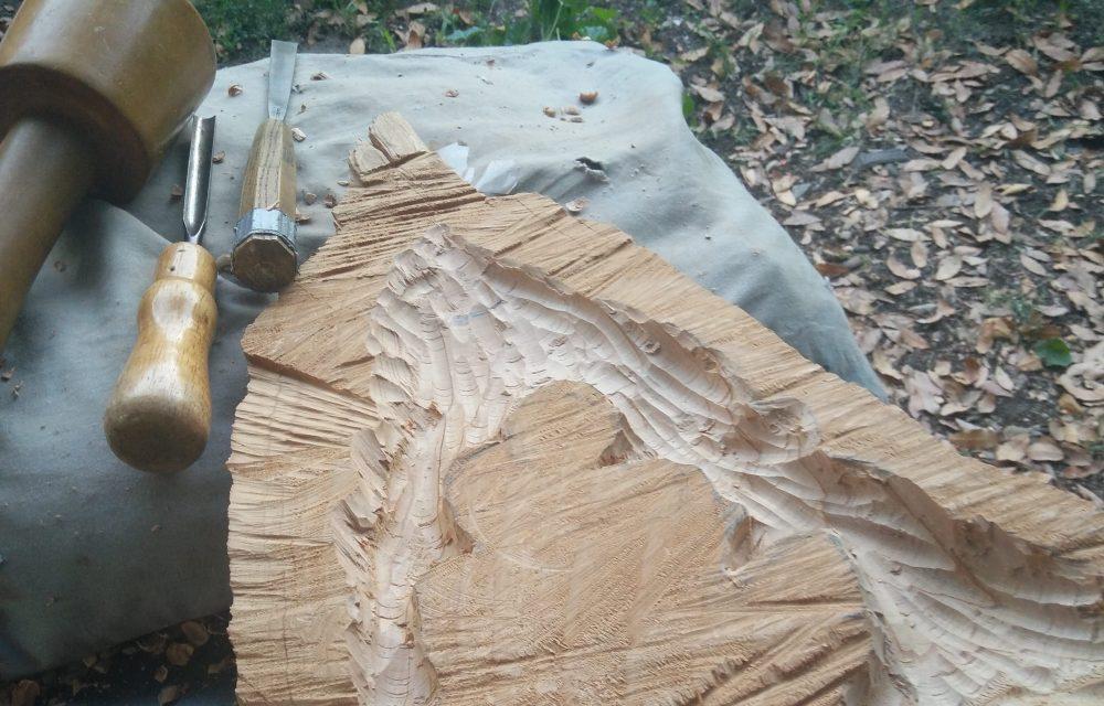 Première sculpture sur bois