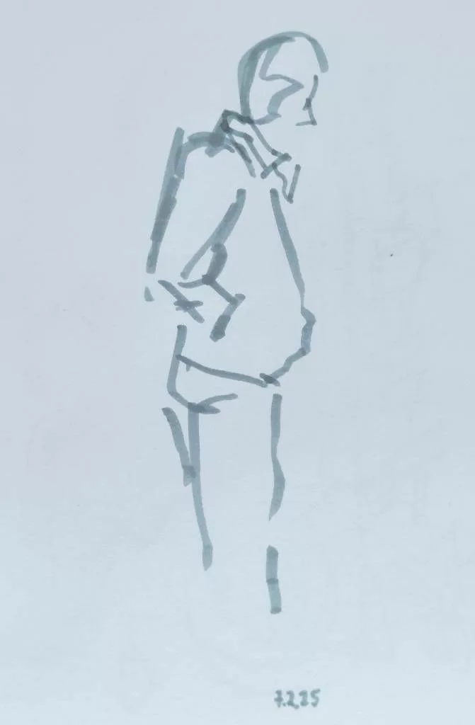 Silhouette grise