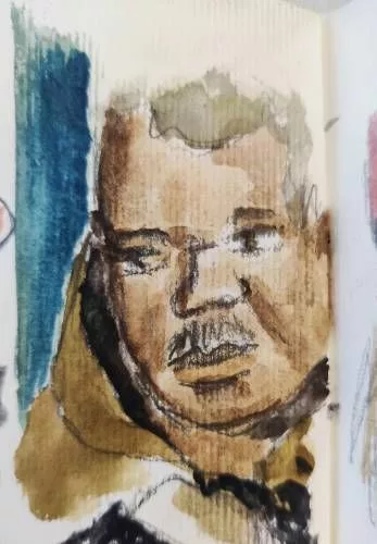Un monsieur dans le RER