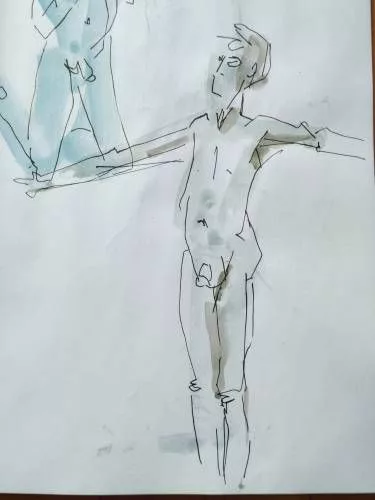 Homme en croix – Christian