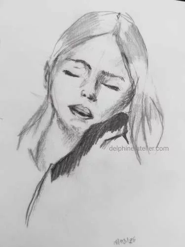 Jeune fille endormie
