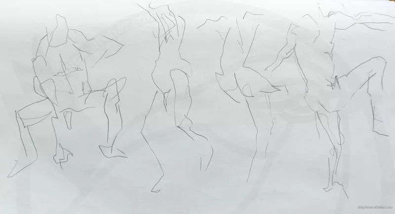 Quatre poses en mouvement – Tikaille – 01