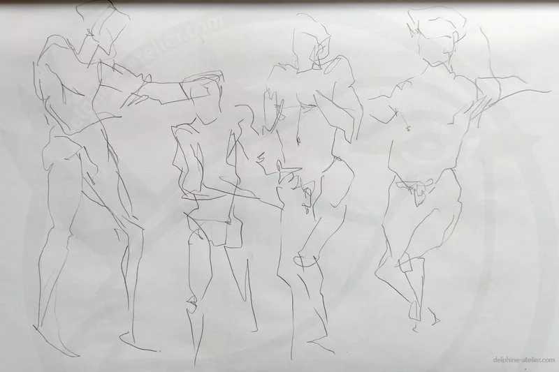 Quatre poses en mouvement – Tikaille – 02