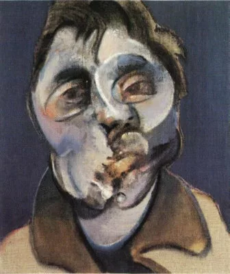 Portrait tout déformé d'un homme