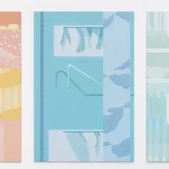 Aperçu de tableaux de Marina Vandra (des couleurs douces, des formes nettes)